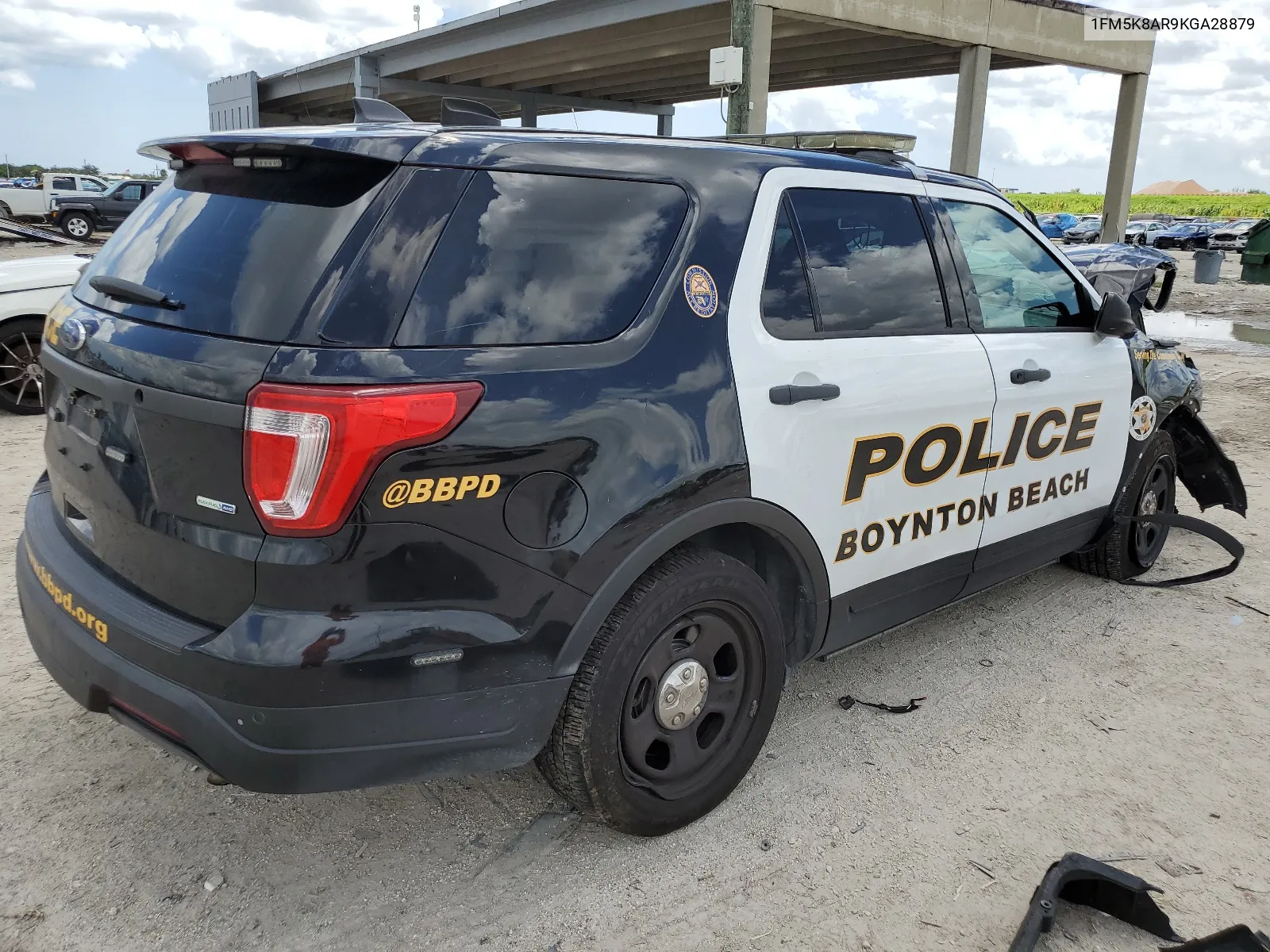 2019 Ford Explorer Police Interceptor VIN: 1FM5K8AR9KGA28879 Lot: 68365374