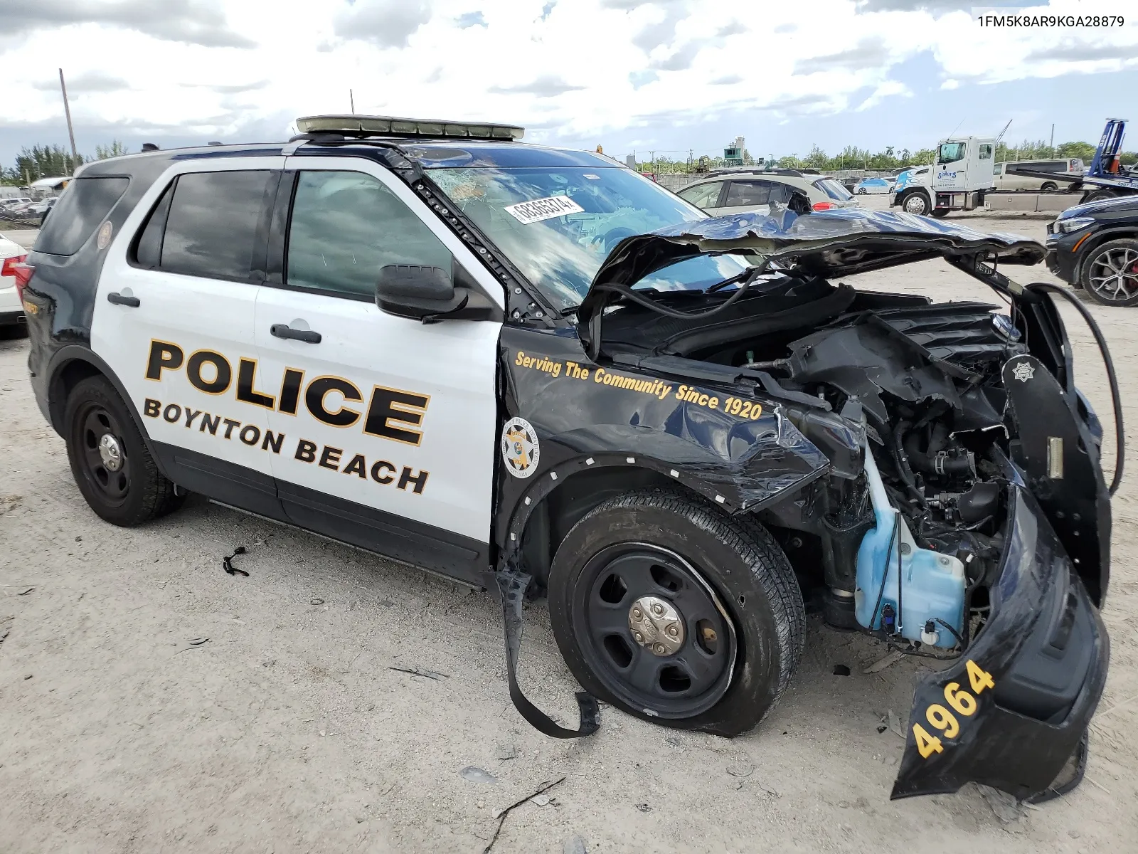 2019 Ford Explorer Police Interceptor VIN: 1FM5K8AR9KGA28879 Lot: 68365374