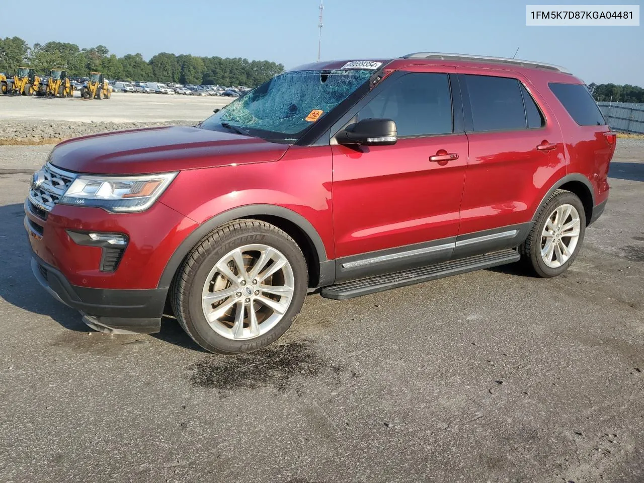 2019 Ford Explorer Xlt VIN: 1FM5K7D87KGA04481 Lot: 69599354