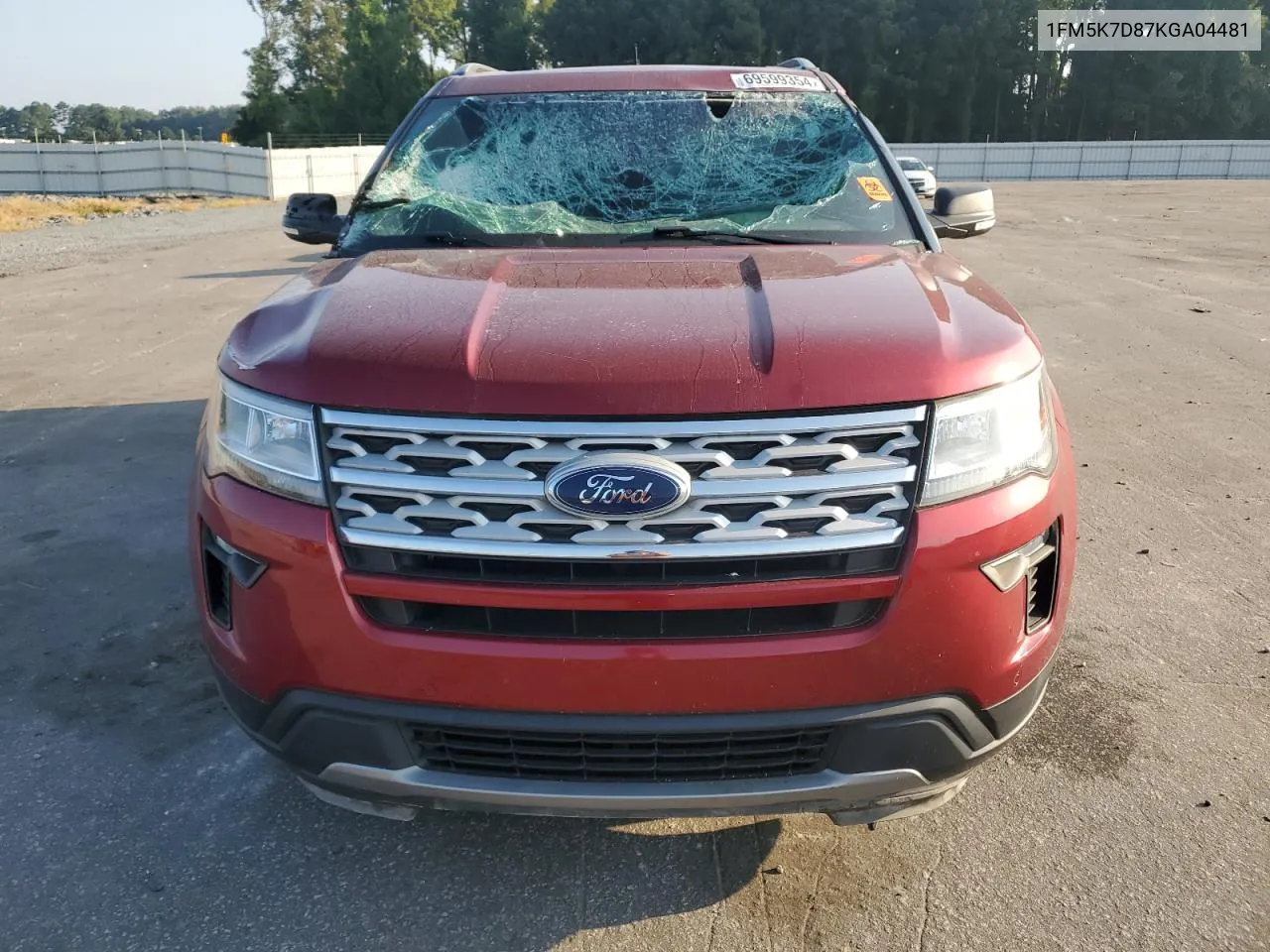 2019 Ford Explorer Xlt VIN: 1FM5K7D87KGA04481 Lot: 69599354