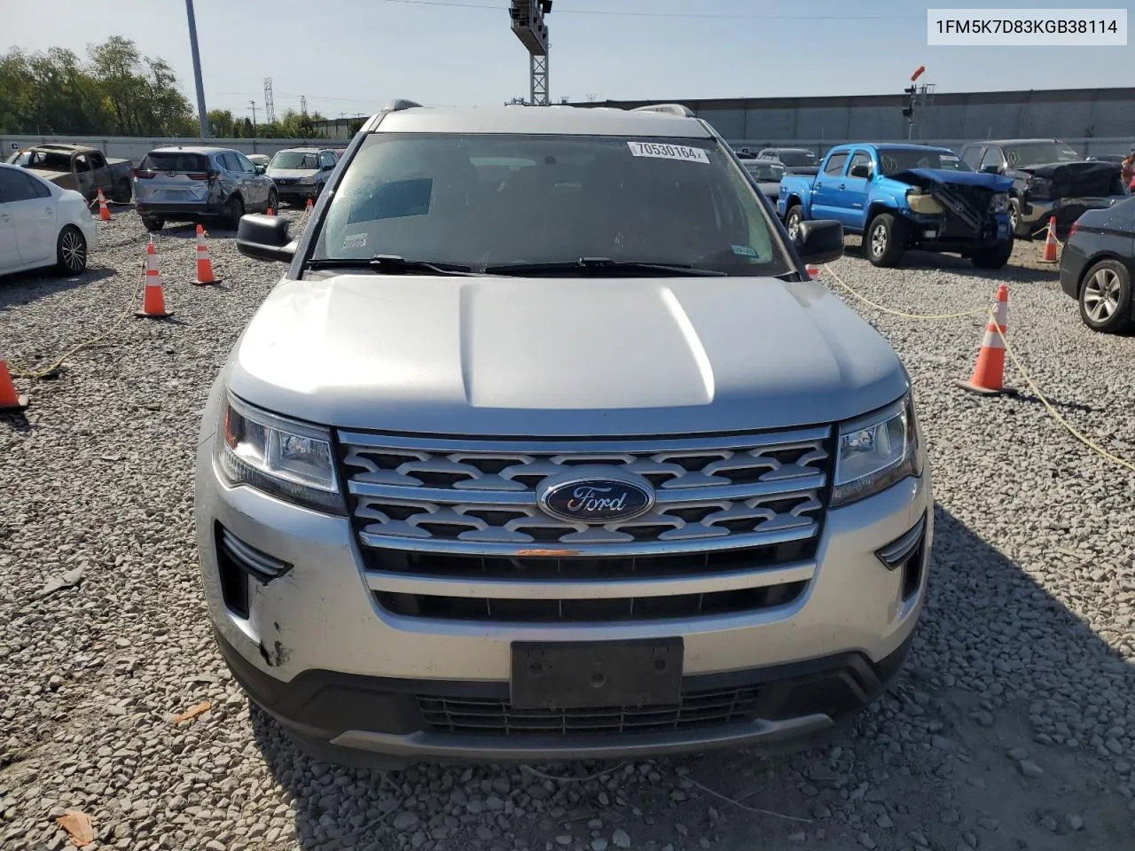 1FM5K7D83KGB38114 2019 Ford Explorer Xlt