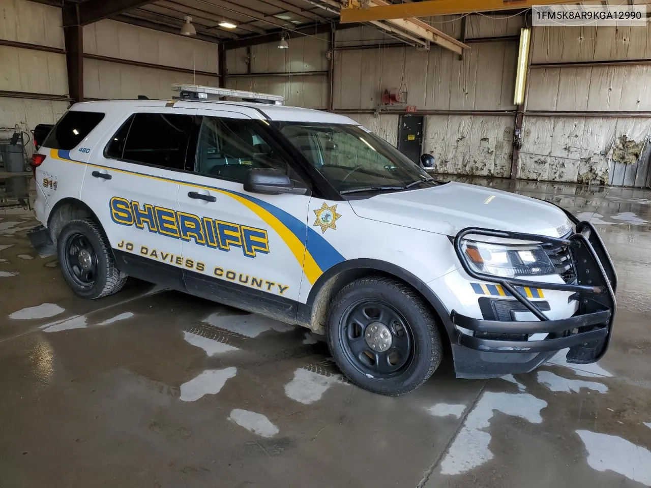 1FM5K8AR9KGA12990 2019 Ford Explorer Police Interceptor