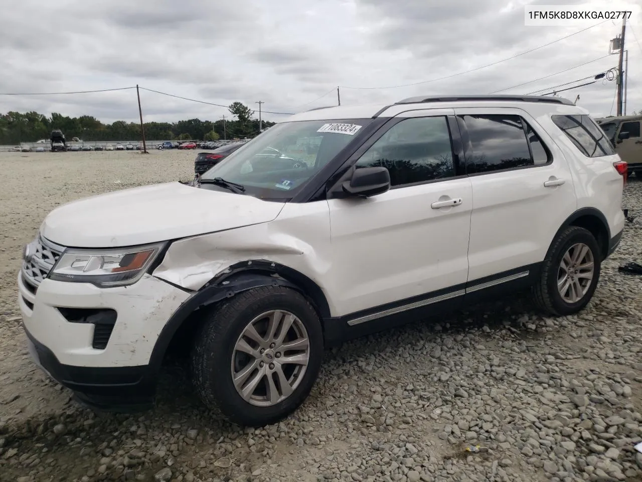 2019 Ford Explorer Xlt VIN: 1FM5K8D8XKGA02777 Lot: 71083324