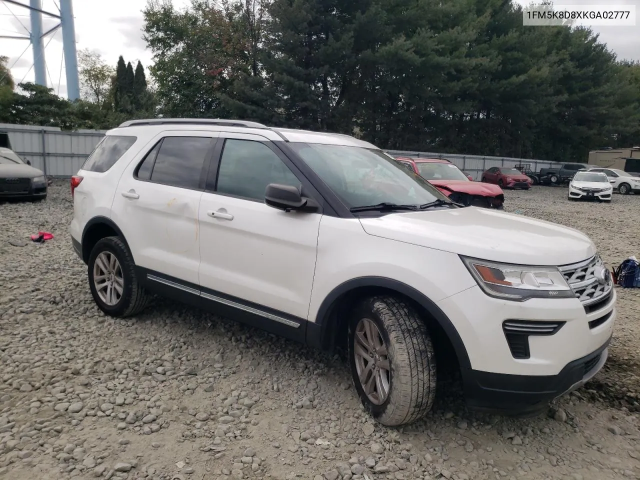 2019 Ford Explorer Xlt VIN: 1FM5K8D8XKGA02777 Lot: 71083324