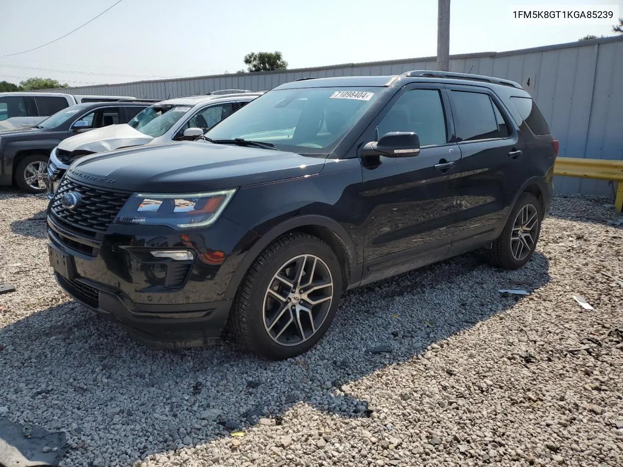 2019 Ford Explorer Sport VIN: 1FM5K8GT1KGA85239 Lot: 71098404