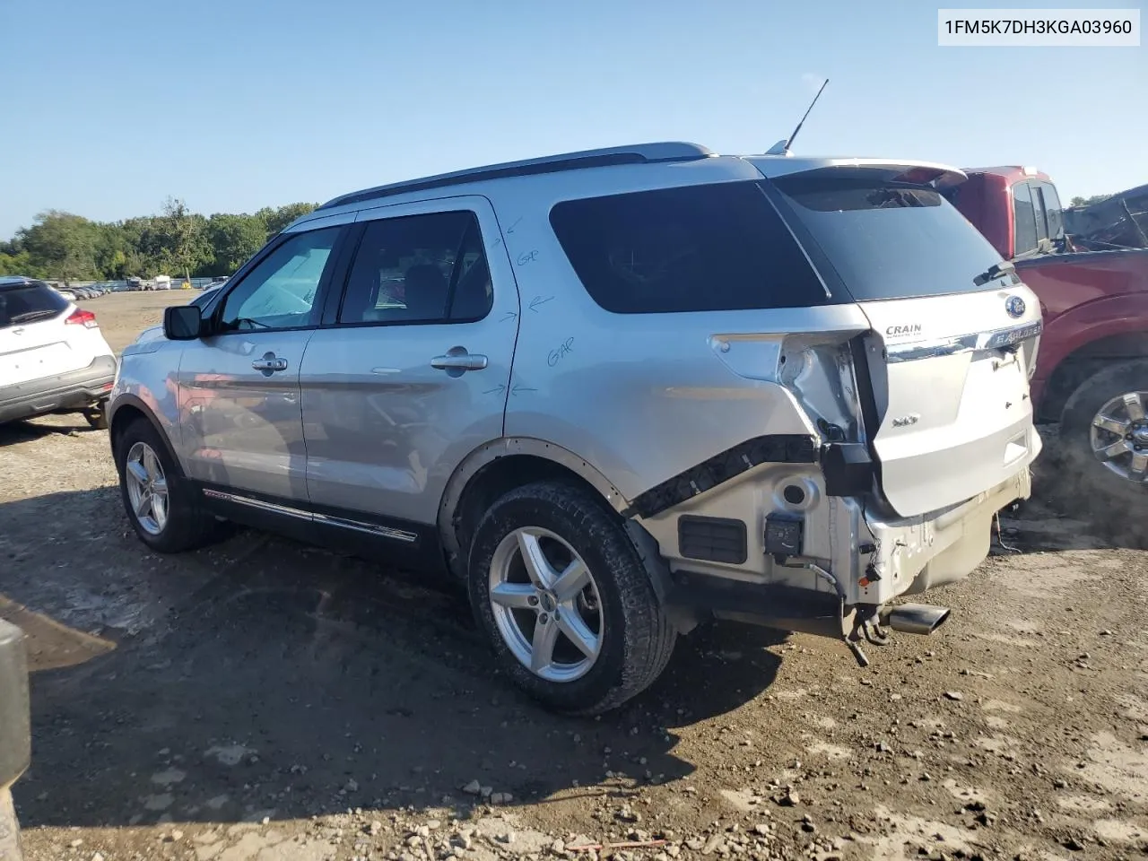 2019 Ford Explorer Xlt VIN: 1FM5K7DH3KGA03960 Lot: 71669254