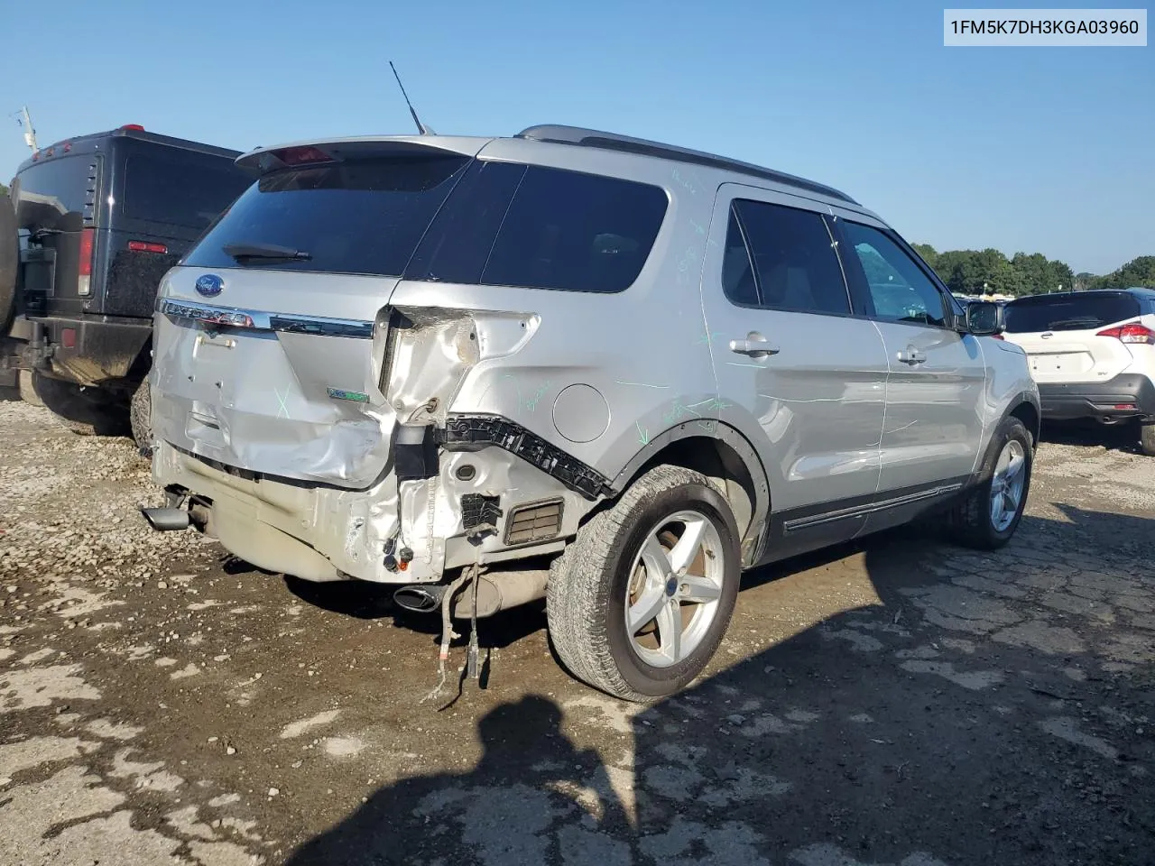 1FM5K7DH3KGA03960 2019 Ford Explorer Xlt