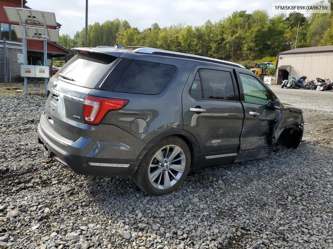 2019 Ford Explorer Limited VIN: 1FM5K8F89KGA96759 Lot: 71941504