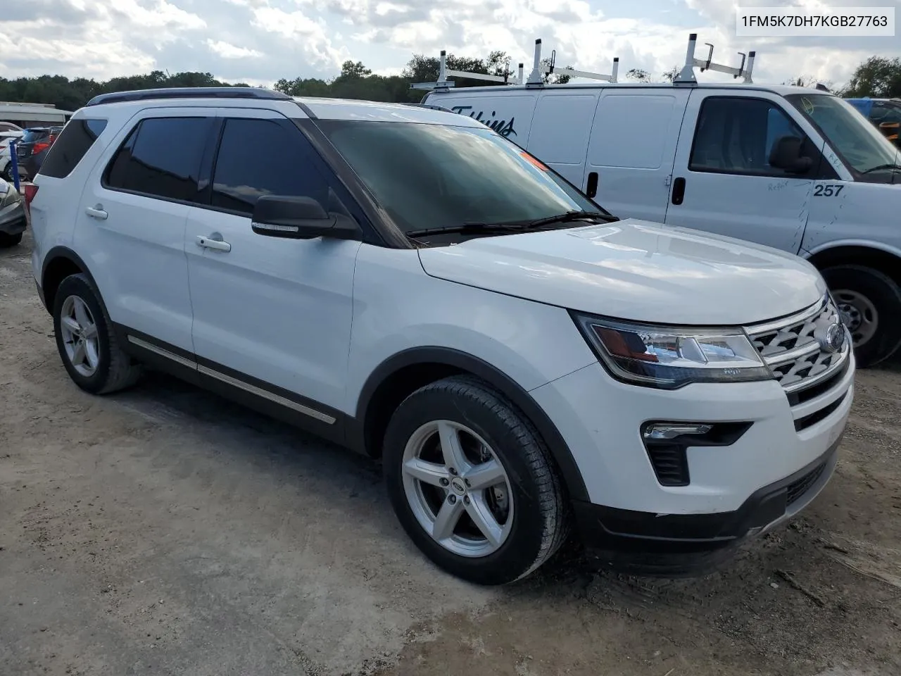 2019 Ford Explorer Xlt VIN: 1FM5K7DH7KGB27763 Lot: 71965434