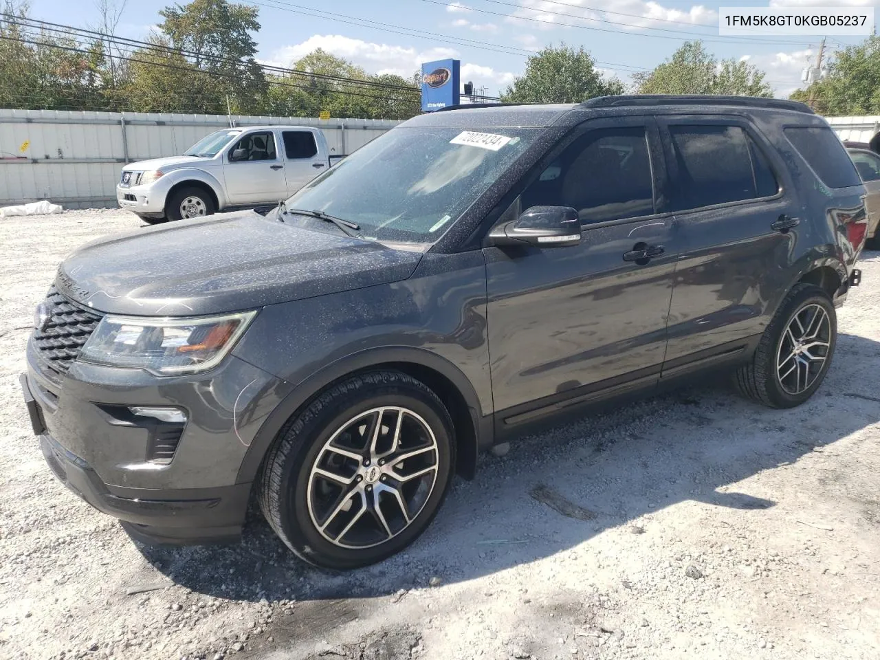 2019 Ford Explorer Sport VIN: 1FM5K8GT0KGB05237 Lot: 72022434