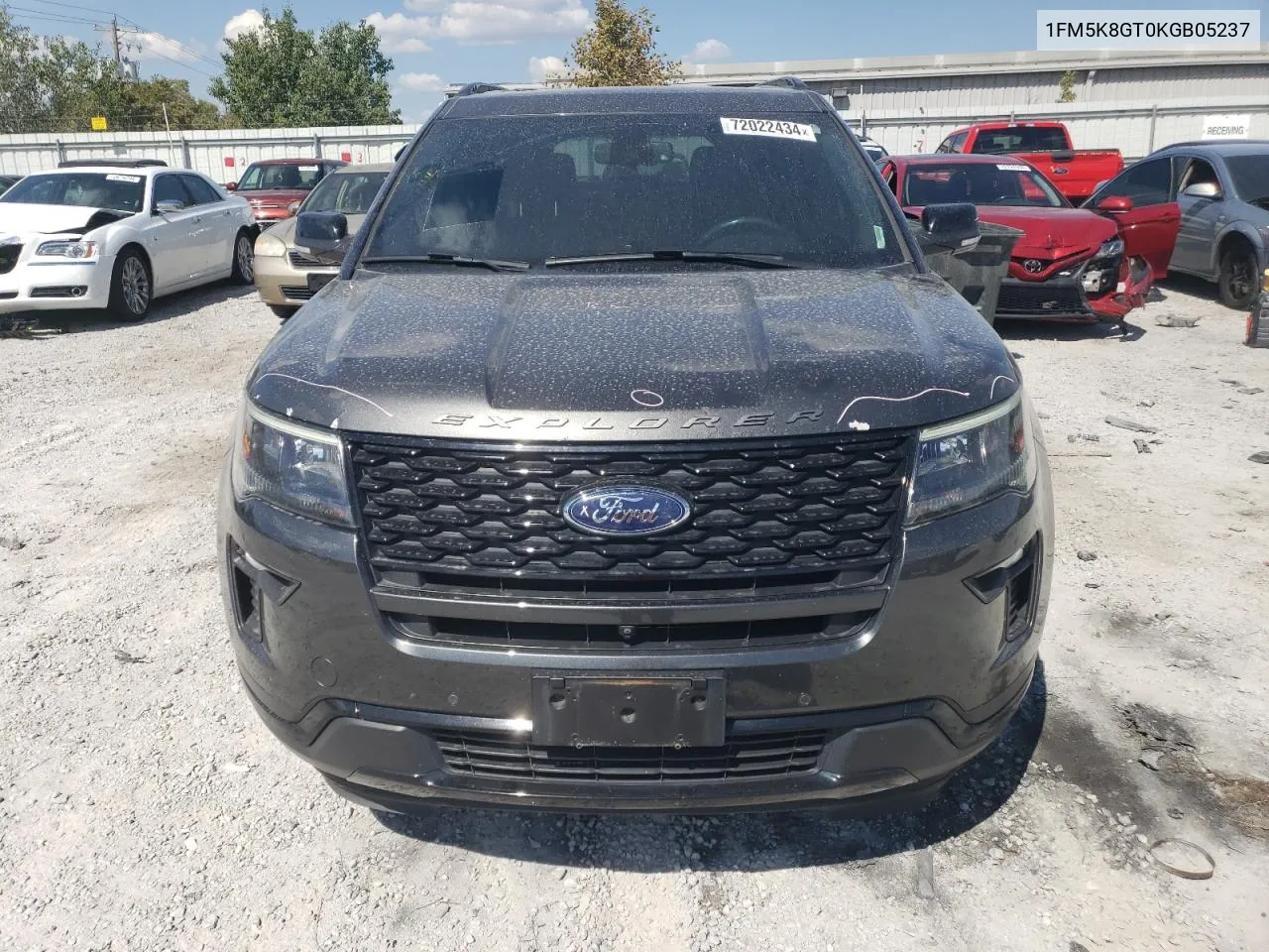 2019 Ford Explorer Sport VIN: 1FM5K8GT0KGB05237 Lot: 72022434