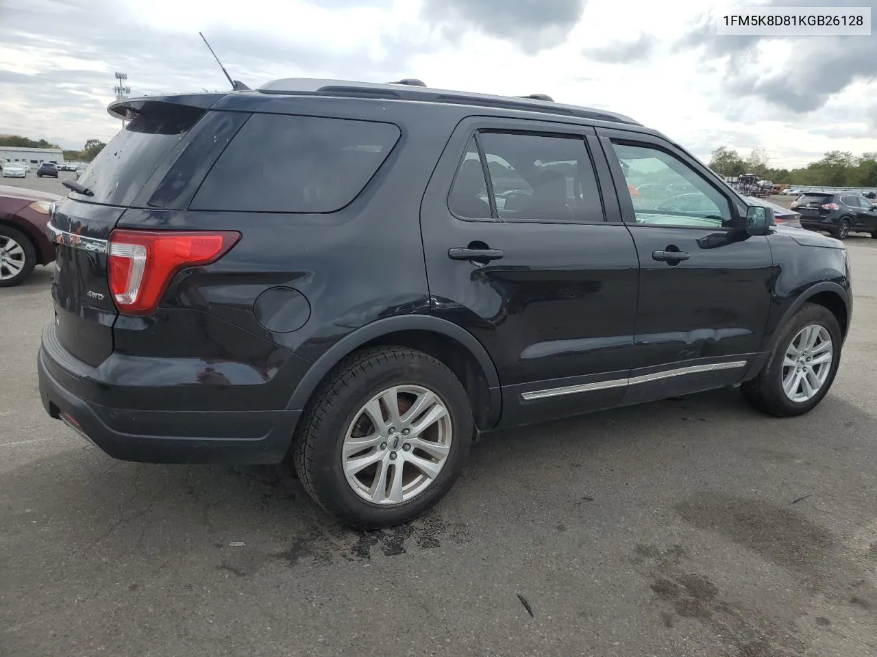 2019 Ford Explorer Xlt VIN: 1FM5K8D81KGB26128 Lot: 73143974