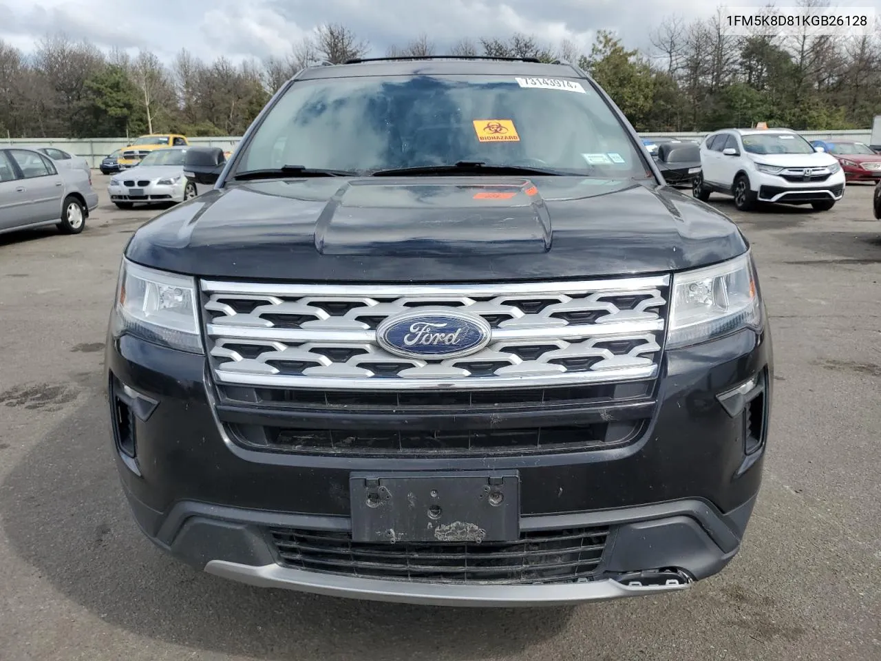 2019 Ford Explorer Xlt VIN: 1FM5K8D81KGB26128 Lot: 73143974