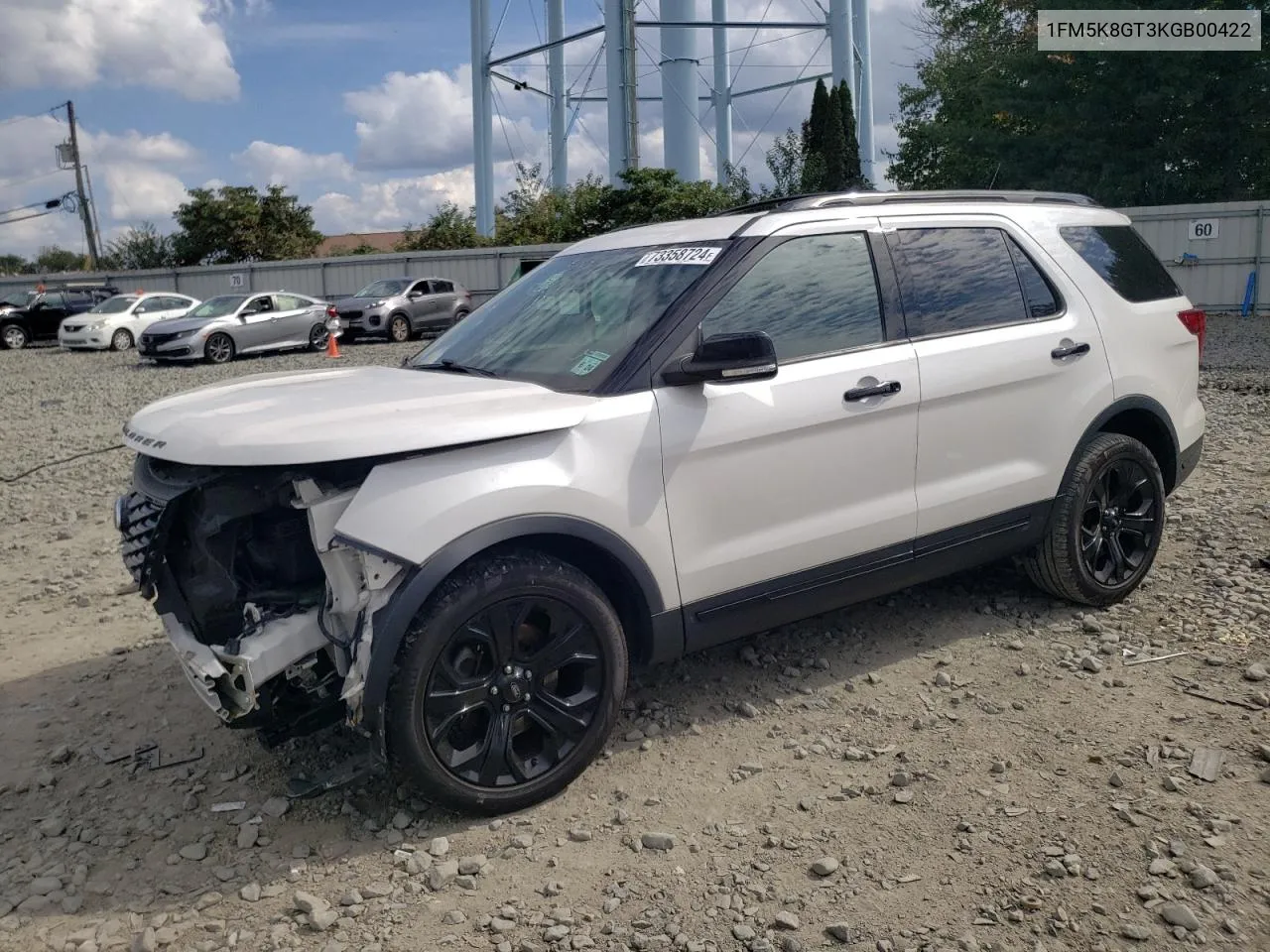 2019 Ford Explorer Sport VIN: 1FM5K8GT3KGB00422 Lot: 73358724