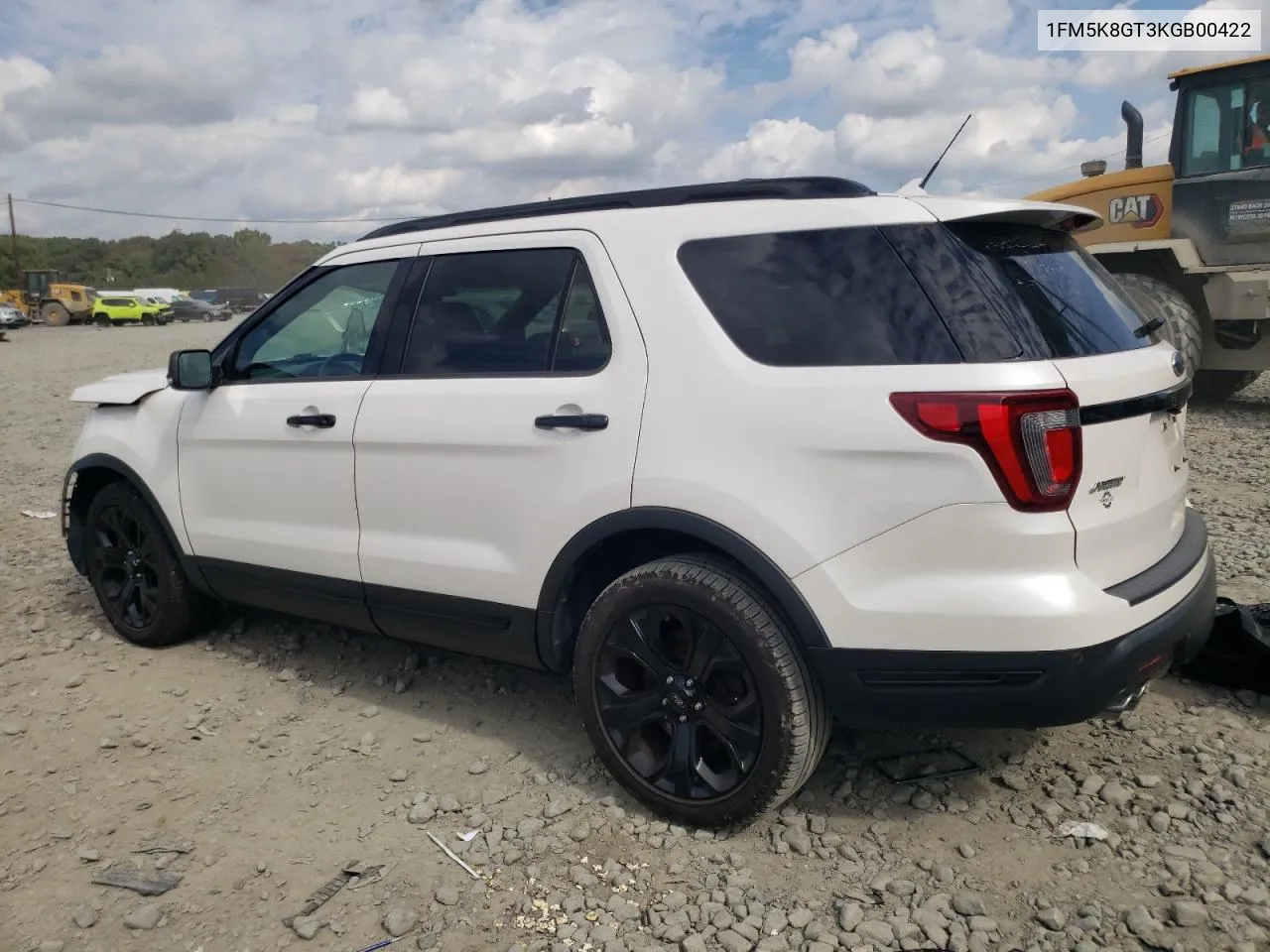 2019 Ford Explorer Sport VIN: 1FM5K8GT3KGB00422 Lot: 73358724