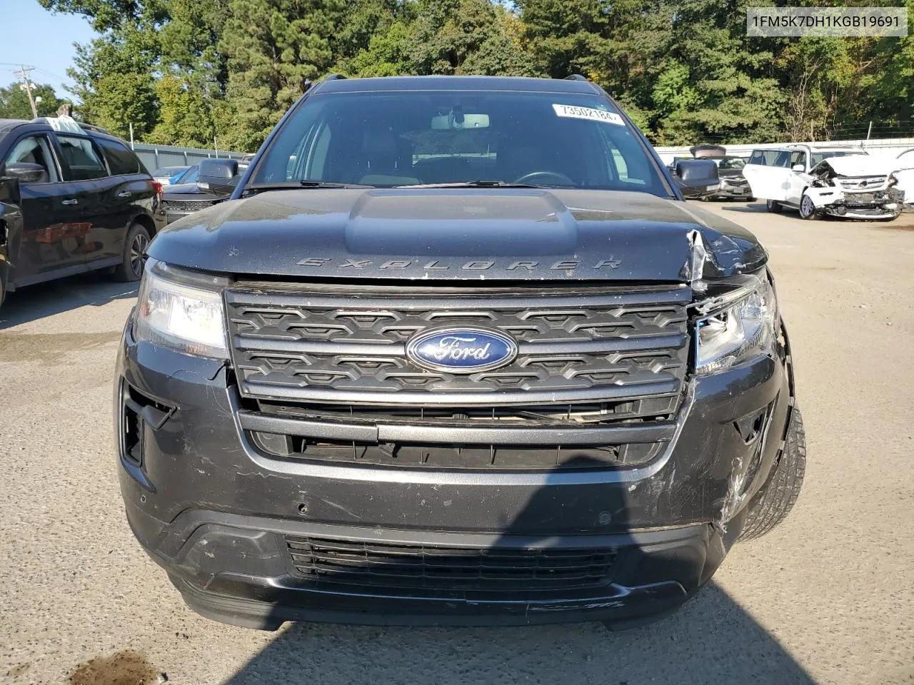 1FM5K7DH1KGB19691 2019 Ford Explorer Xlt