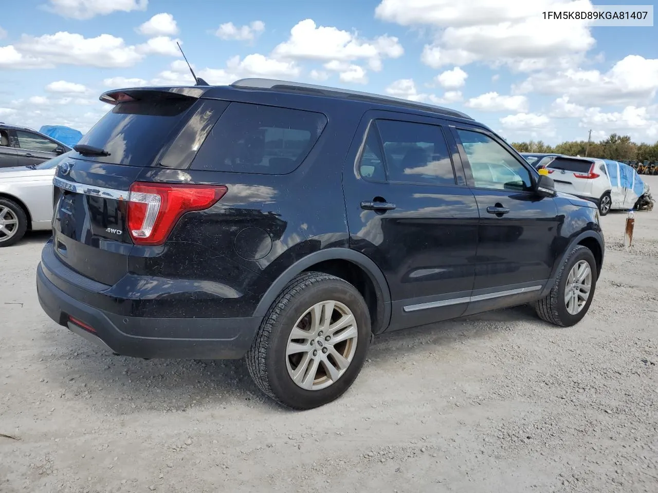 2019 Ford Explorer Xlt VIN: 1FM5K8D89KGA81407 Lot: 73765214