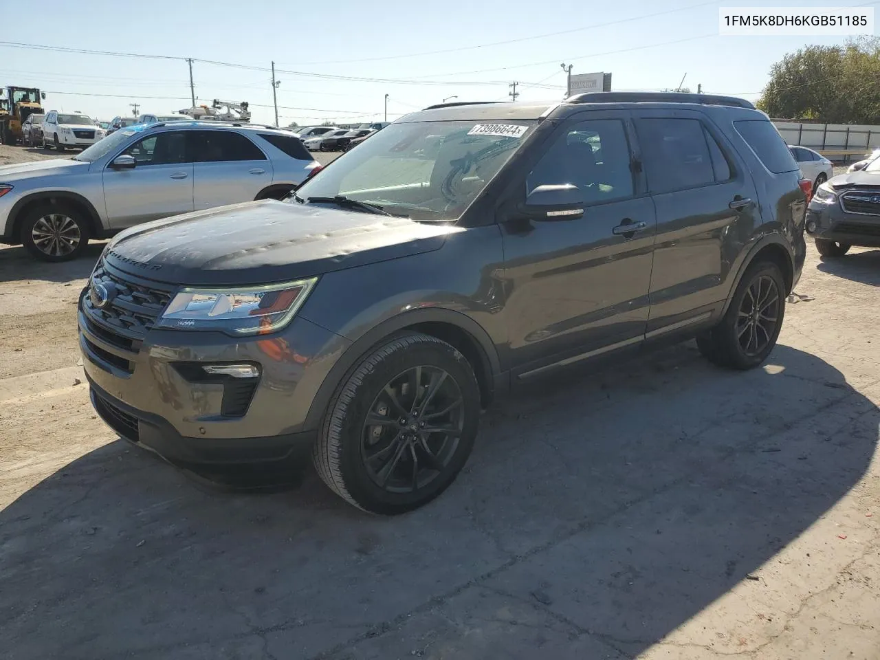 2019 Ford Explorer Xlt VIN: 1FM5K8DH6KGB51185 Lot: 73986644