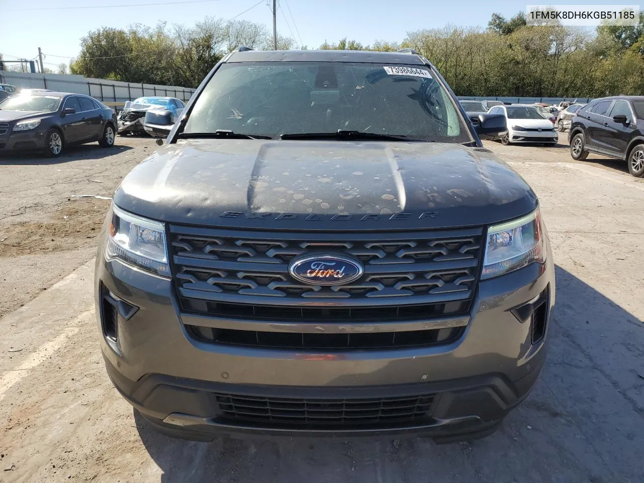 2019 Ford Explorer Xlt VIN: 1FM5K8DH6KGB51185 Lot: 73986644