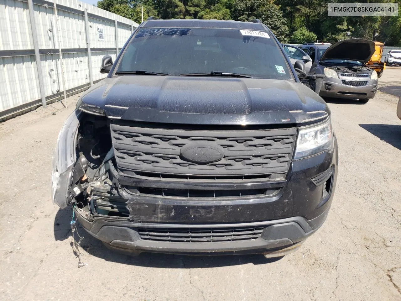 2019 Ford Explorer Xlt VIN: 1FM5K7D85KGA04141 Lot: 74011764