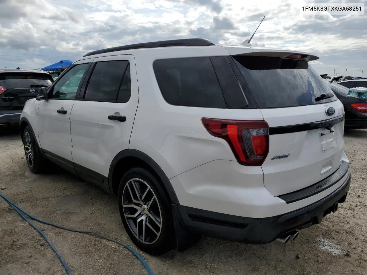 2019 Ford Explorer Sport VIN: 1FM5K8GTXKGA58251 Lot: 74378054