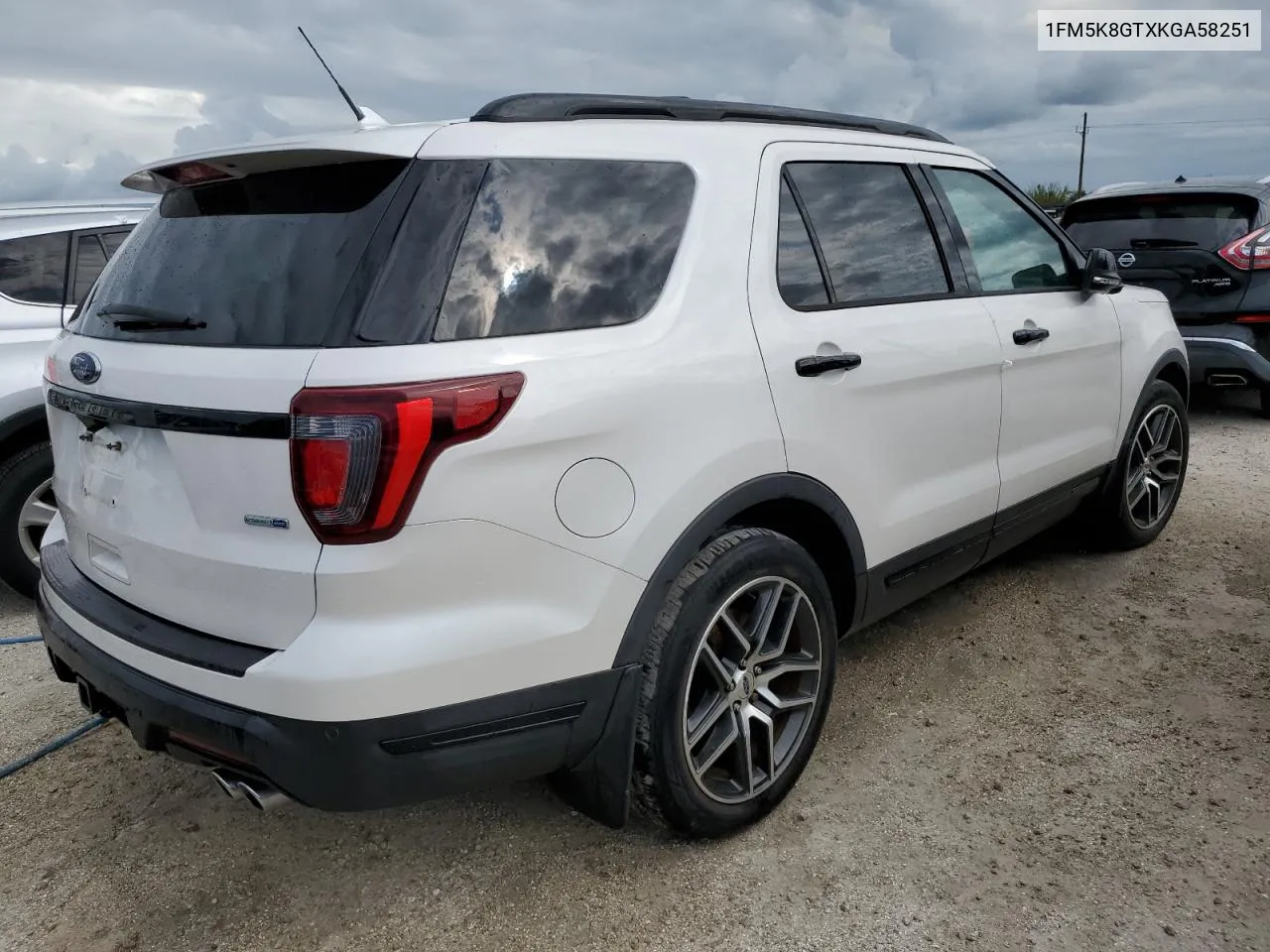 2019 Ford Explorer Sport VIN: 1FM5K8GTXKGA58251 Lot: 74378054