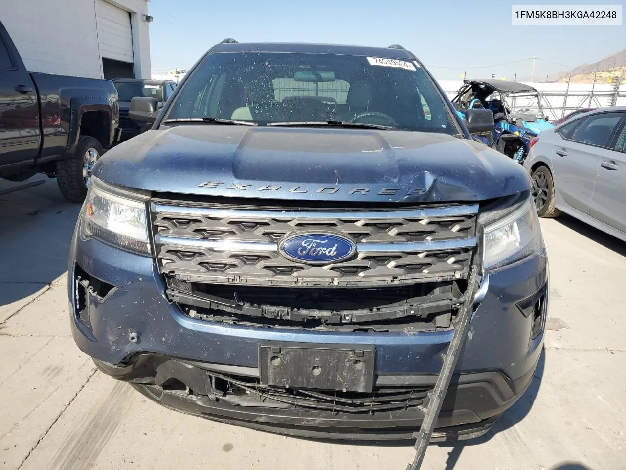 2019 Ford Explorer VIN: 1FM5K8BH3KGA42248 Lot: 74549524