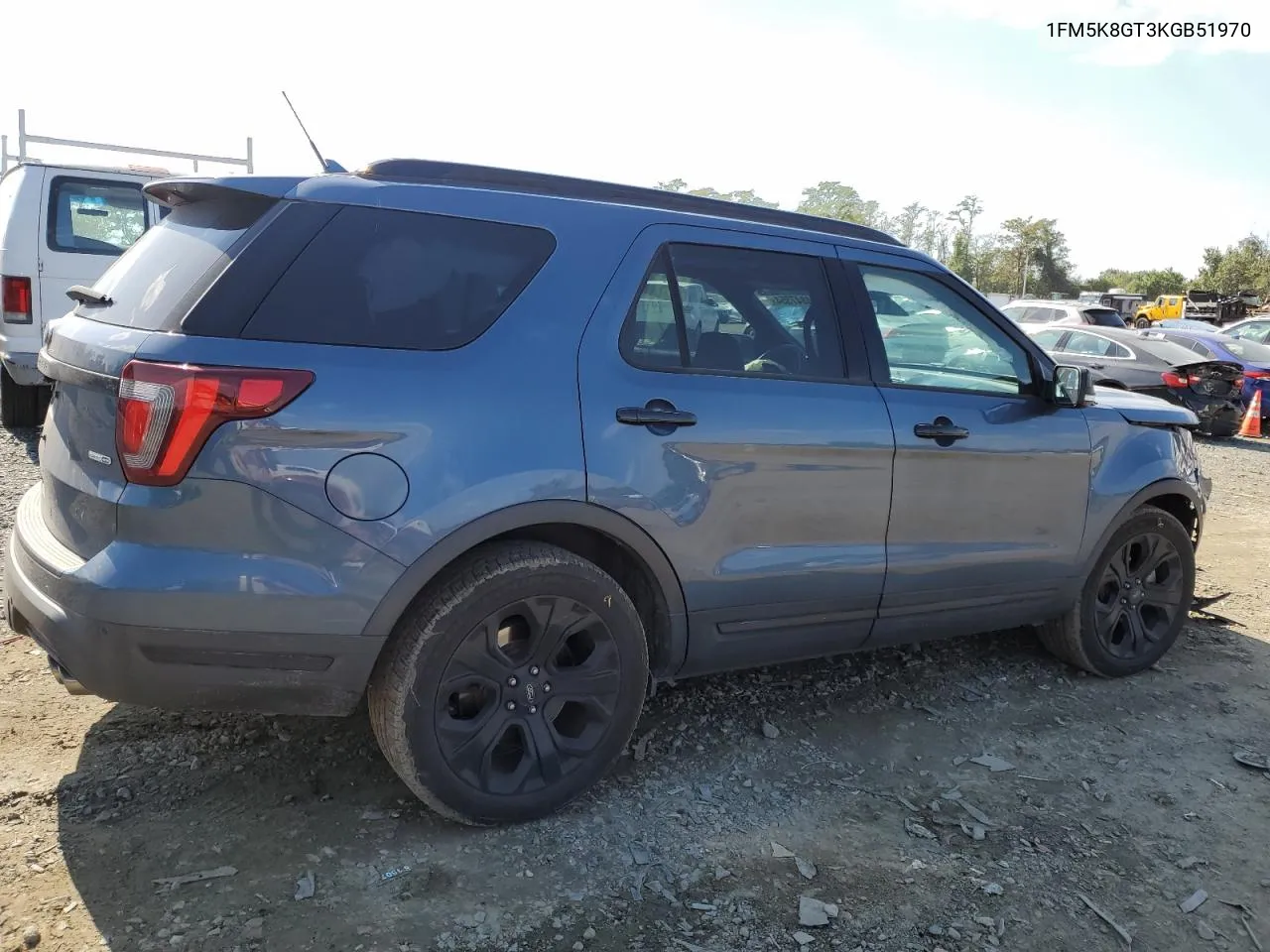 2019 Ford Explorer Sport VIN: 1FM5K8GT3KGB51970 Lot: 74847354