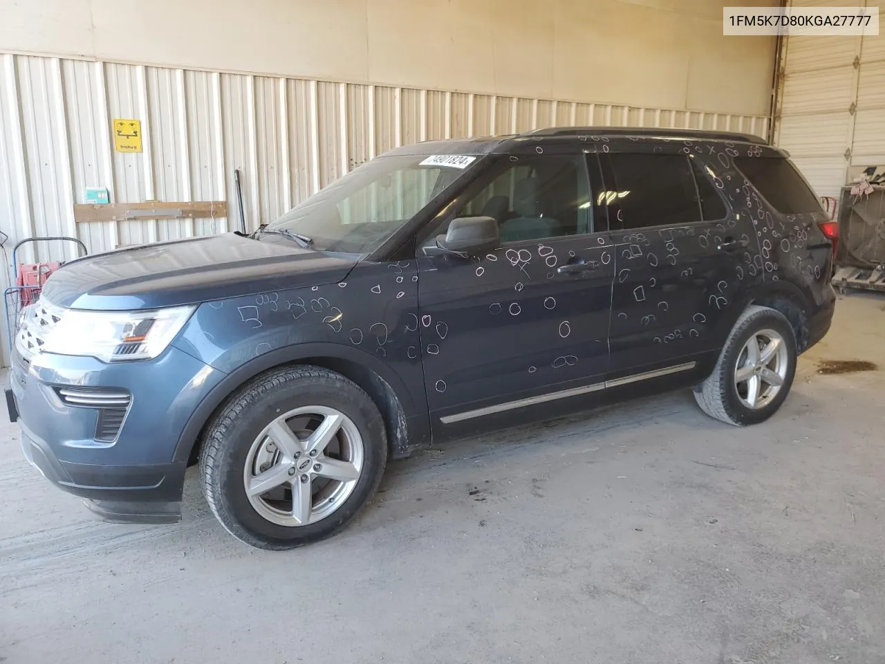 2019 Ford Explorer Xlt VIN: 1FM5K7D80KGA27777 Lot: 74901824