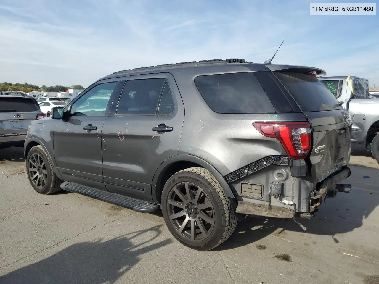 1FM5K8GT6KGB11480 2019 Ford Explorer Sport