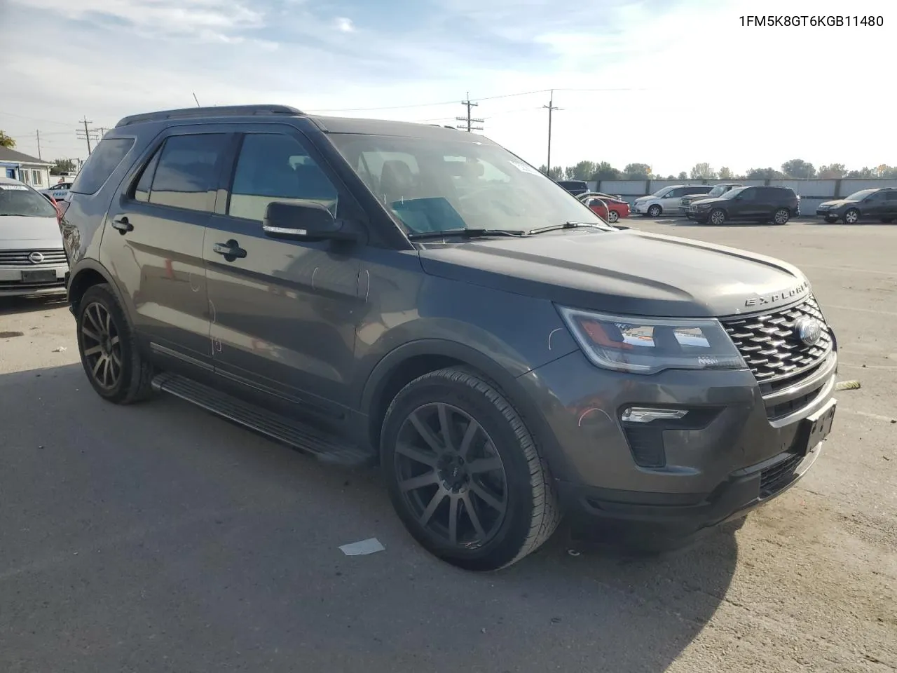 2019 Ford Explorer Sport VIN: 1FM5K8GT6KGB11480 Lot: 75206034