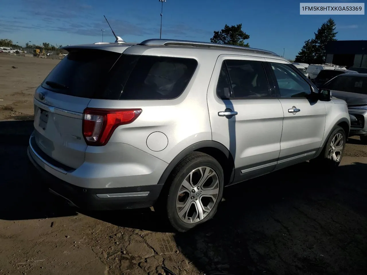 2019 Ford Explorer Platinum VIN: 1FM5K8HTXKGA53369 Lot: 75357754