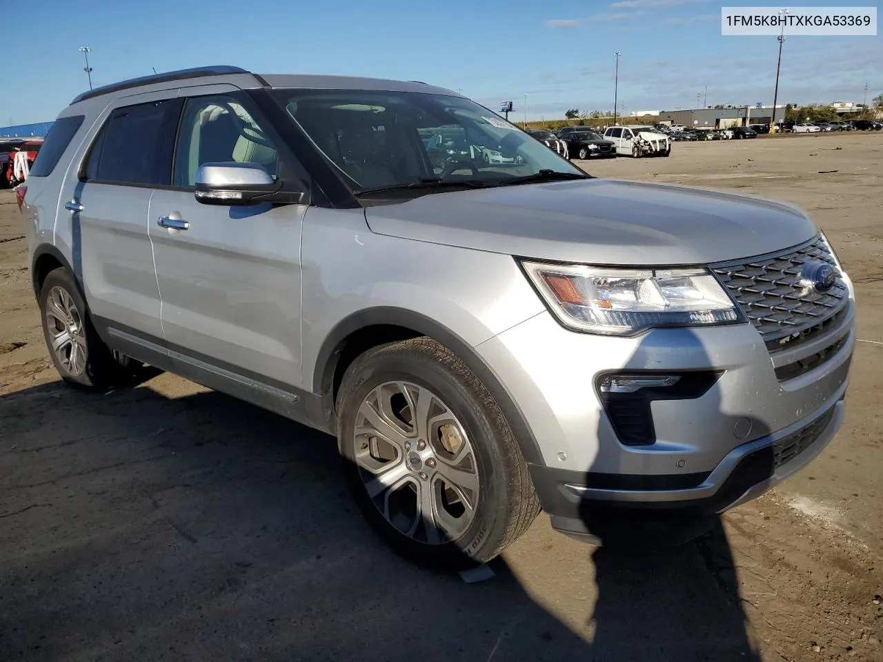 2019 Ford Explorer Platinum VIN: 1FM5K8HTXKGA53369 Lot: 75357754