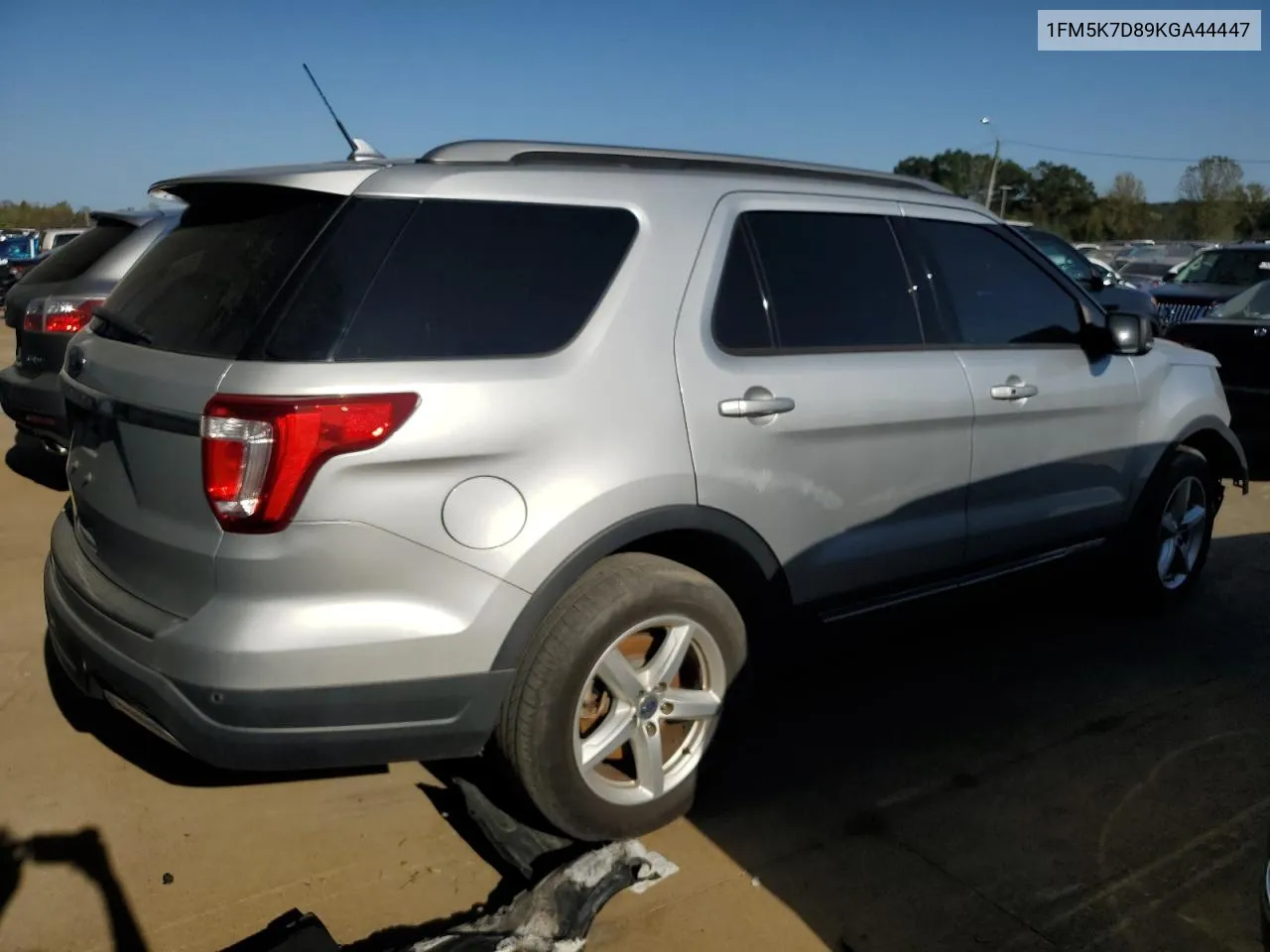 1FM5K7D89KGA44447 2019 Ford Explorer Xlt