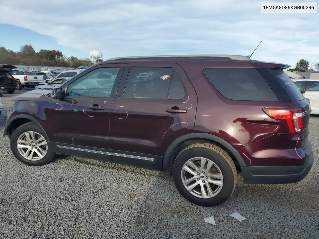 2019 Ford Explorer Xlt VIN: 1FM5K8D86KGB00396 Lot: 75922274