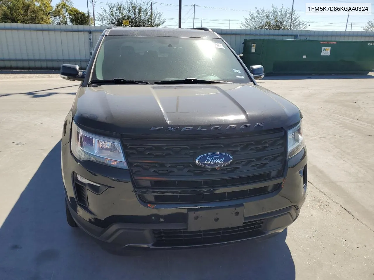 2019 Ford Explorer Xlt VIN: 1FM5K7D86KGA40324 Lot: 76741694