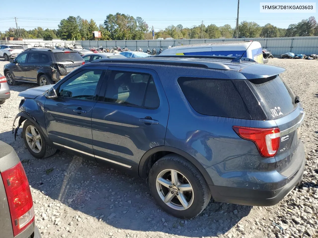 2019 Ford Explorer Xlt VIN: 1FM5K7D81KGA03603 Lot: 76959514