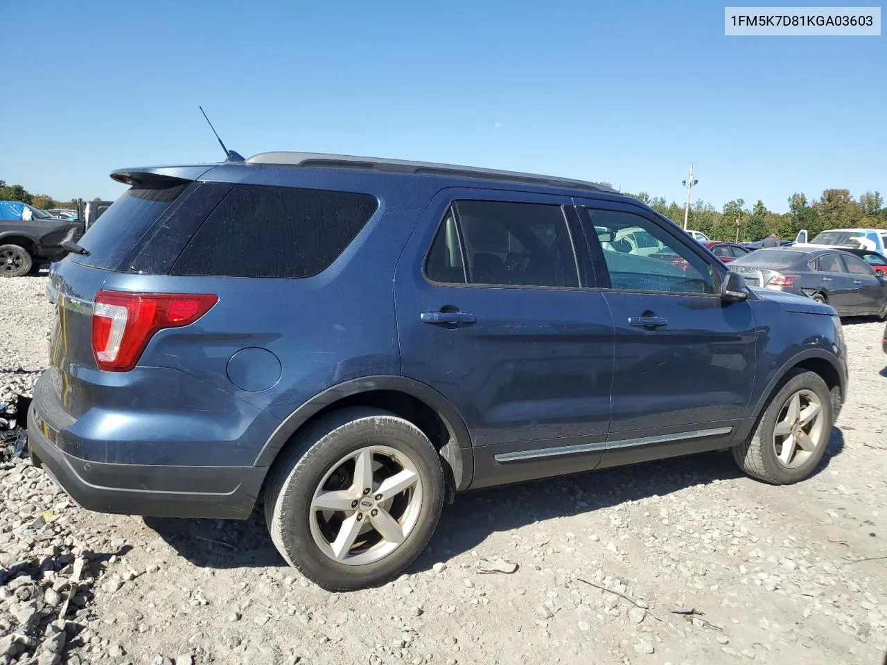 2019 Ford Explorer Xlt VIN: 1FM5K7D81KGA03603 Lot: 76959514