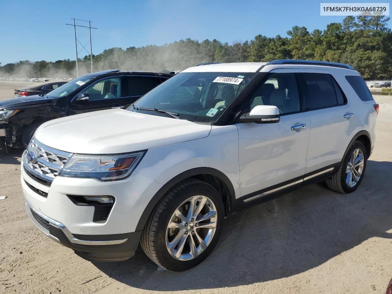 2019 Ford Explorer Limited VIN: 1FM5K7FH3KGA68739 Lot: 77108974