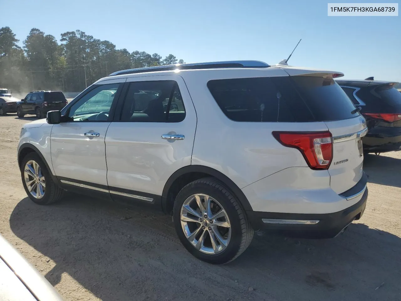 2019 Ford Explorer Limited VIN: 1FM5K7FH3KGA68739 Lot: 77108974