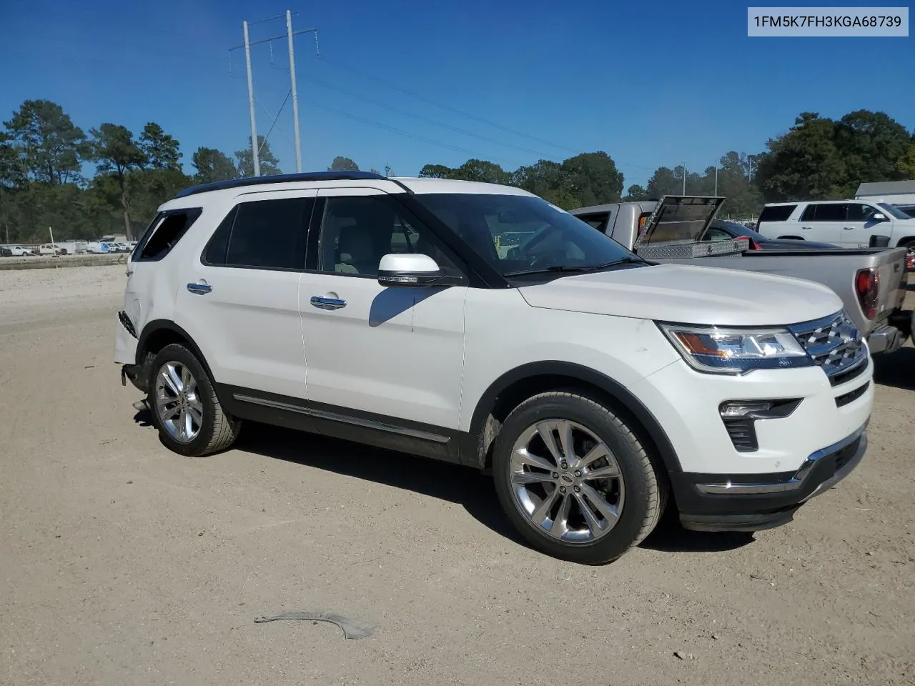 2019 Ford Explorer Limited VIN: 1FM5K7FH3KGA68739 Lot: 77108974