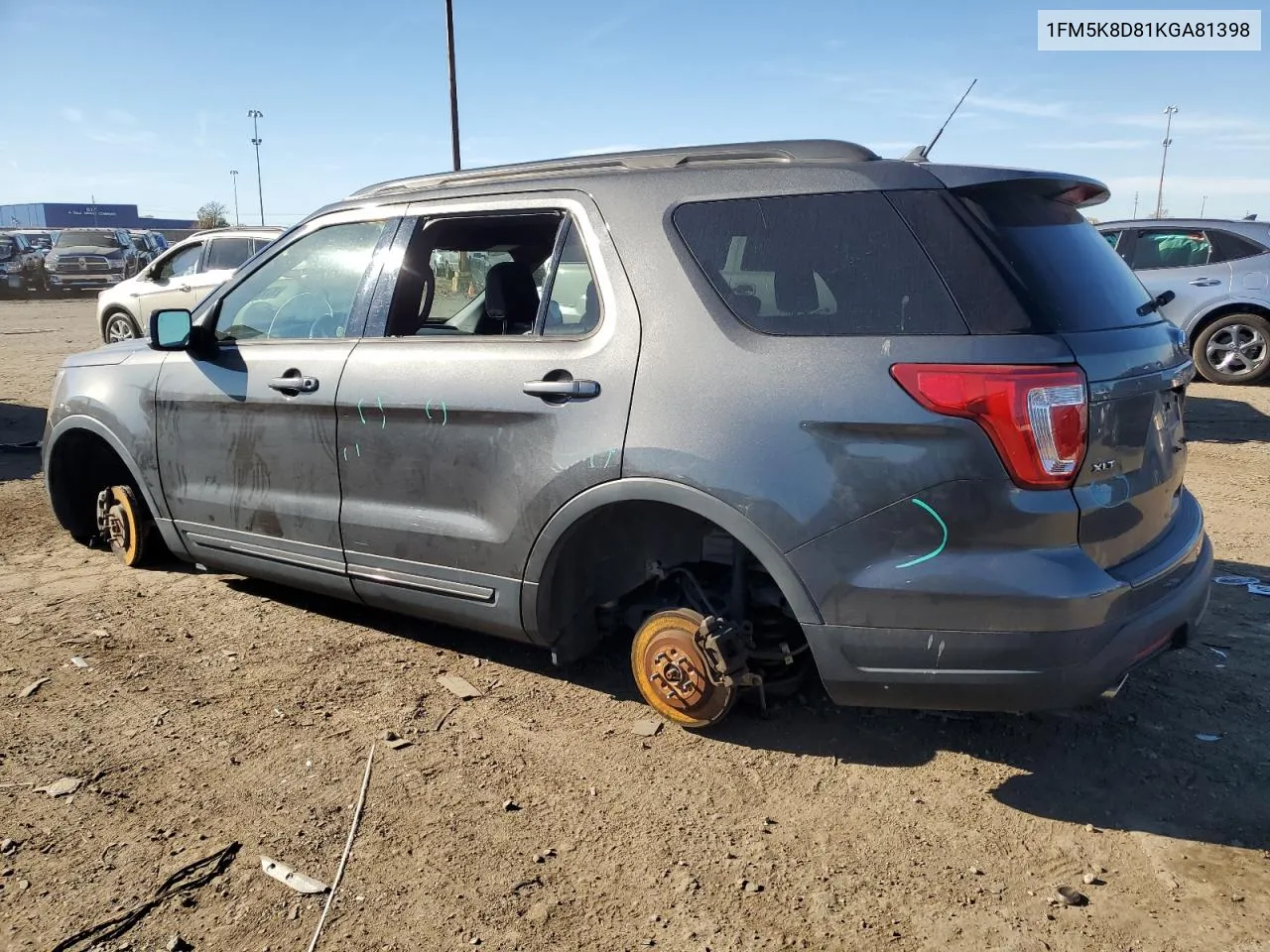 2019 Ford Explorer Xlt VIN: 1FM5K8D81KGA81398 Lot: 77778764