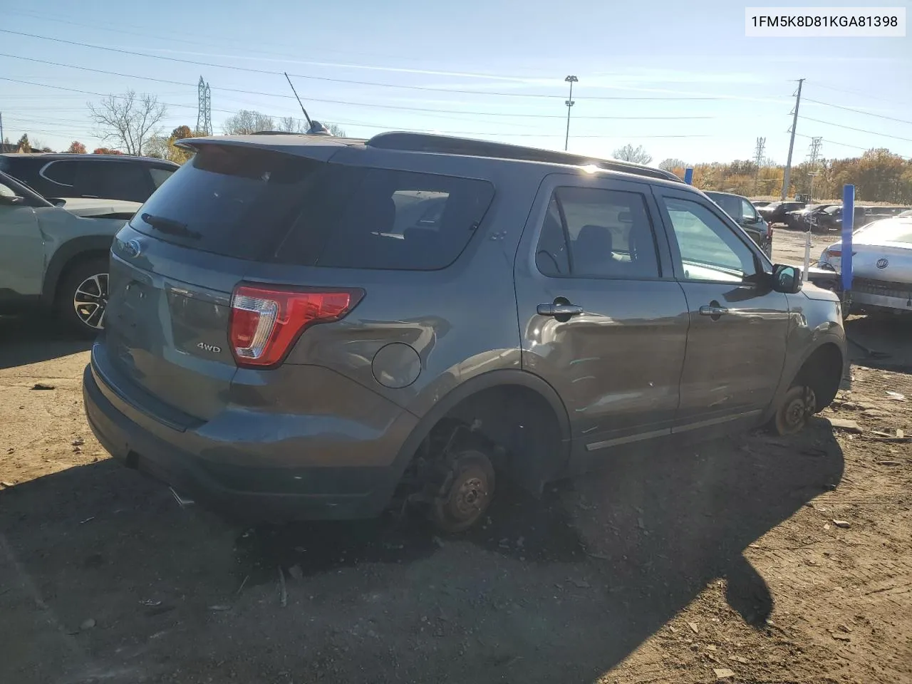 2019 Ford Explorer Xlt VIN: 1FM5K8D81KGA81398 Lot: 77778764