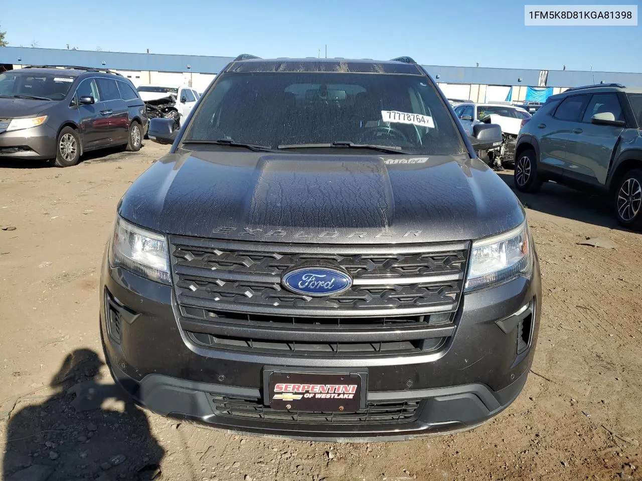 2019 Ford Explorer Xlt VIN: 1FM5K8D81KGA81398 Lot: 77778764