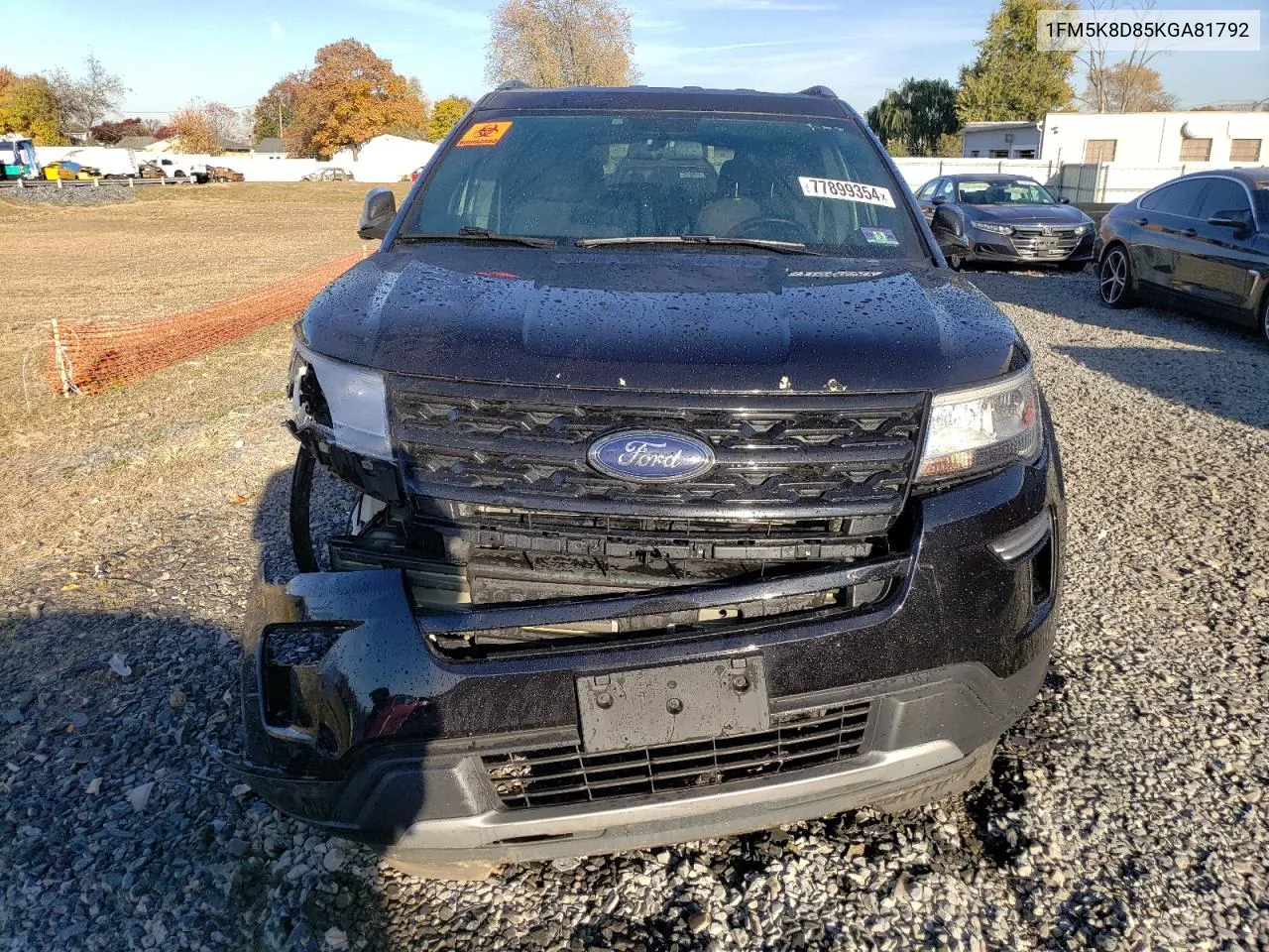 2019 Ford Explorer Xlt VIN: 1FM5K8D85KGA81792 Lot: 77899354