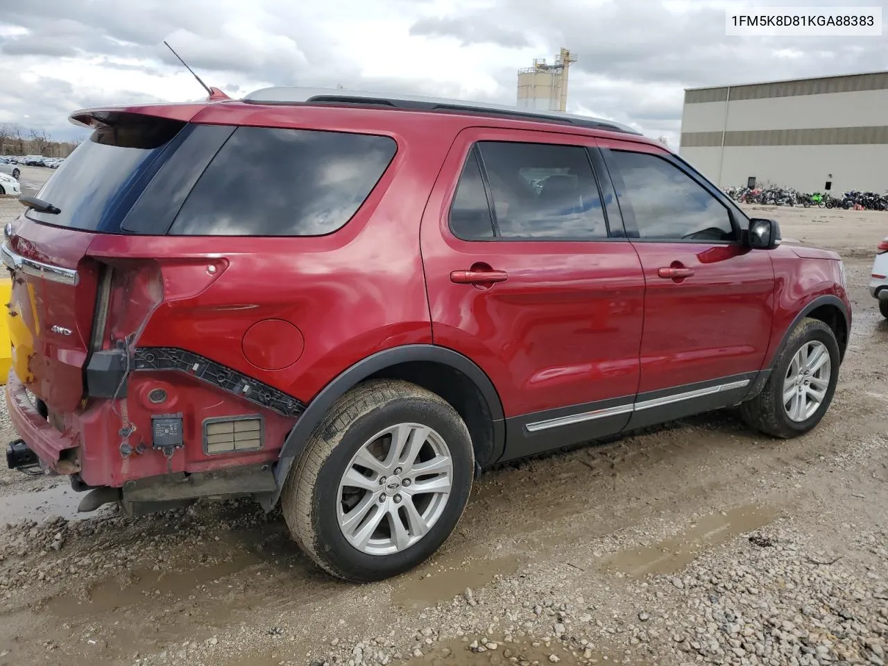 2019 Ford Explorer Xlt VIN: 1FM5K8D81KGA88383 Lot: 78245274