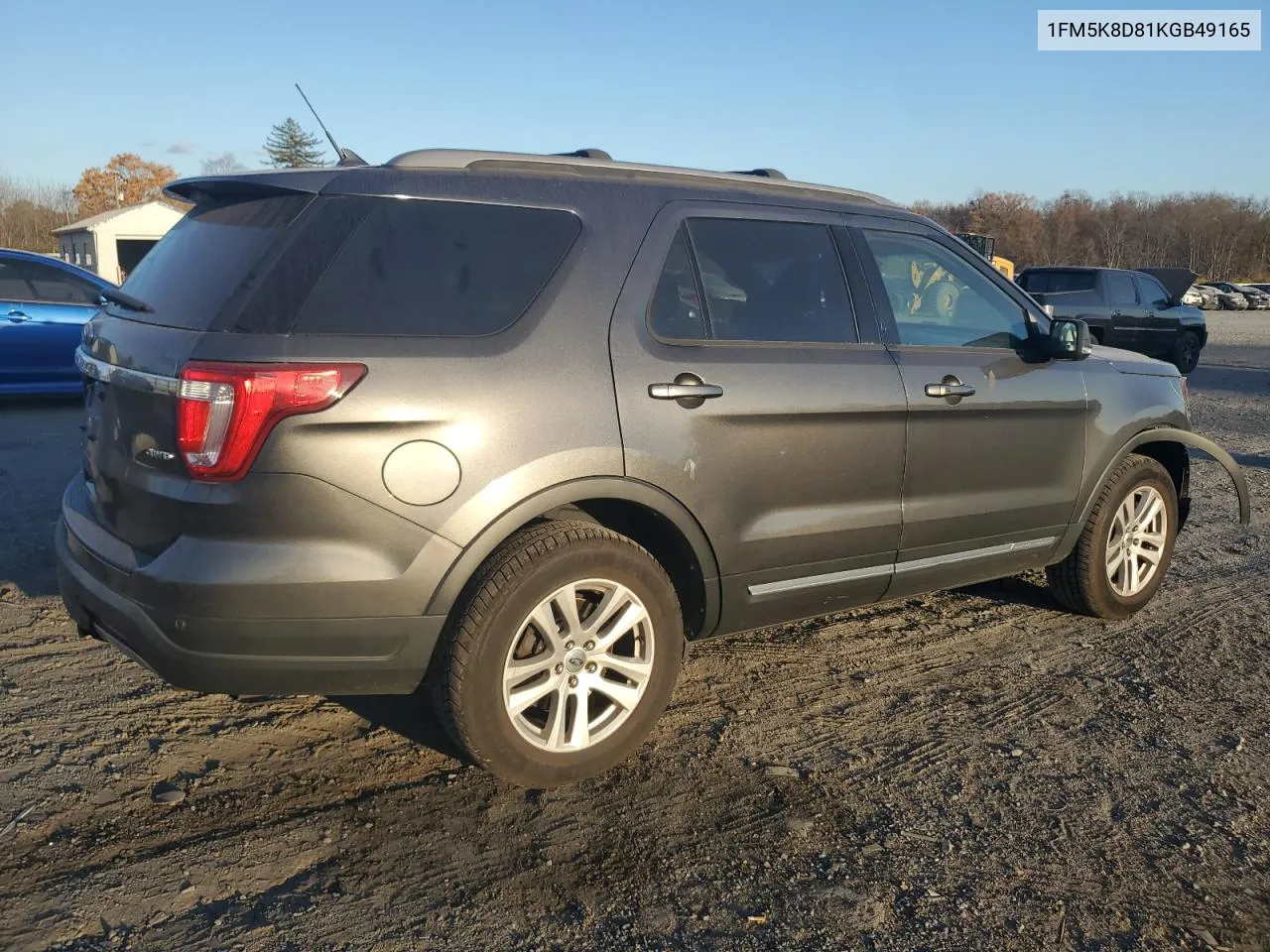 2019 Ford Explorer Xlt VIN: 1FM5K8D81KGB49165 Lot: 79603184