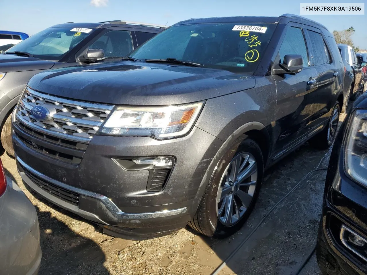 2019 Ford Explorer Limited VIN: 1FM5K7F8XKGA19506 Lot: 80124954