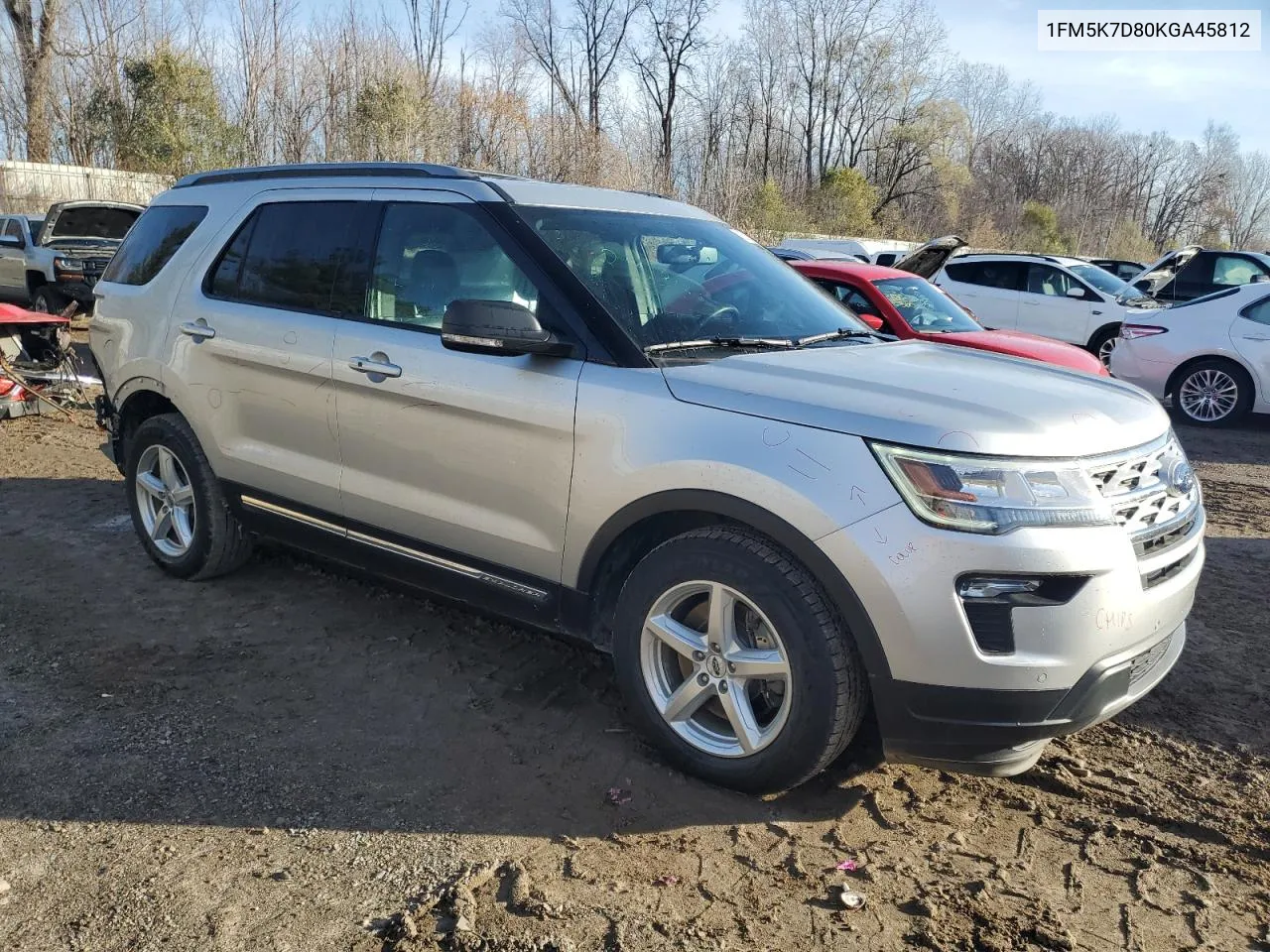 2019 Ford Explorer Xlt VIN: 1FM5K7D80KGA45812 Lot: 80261344