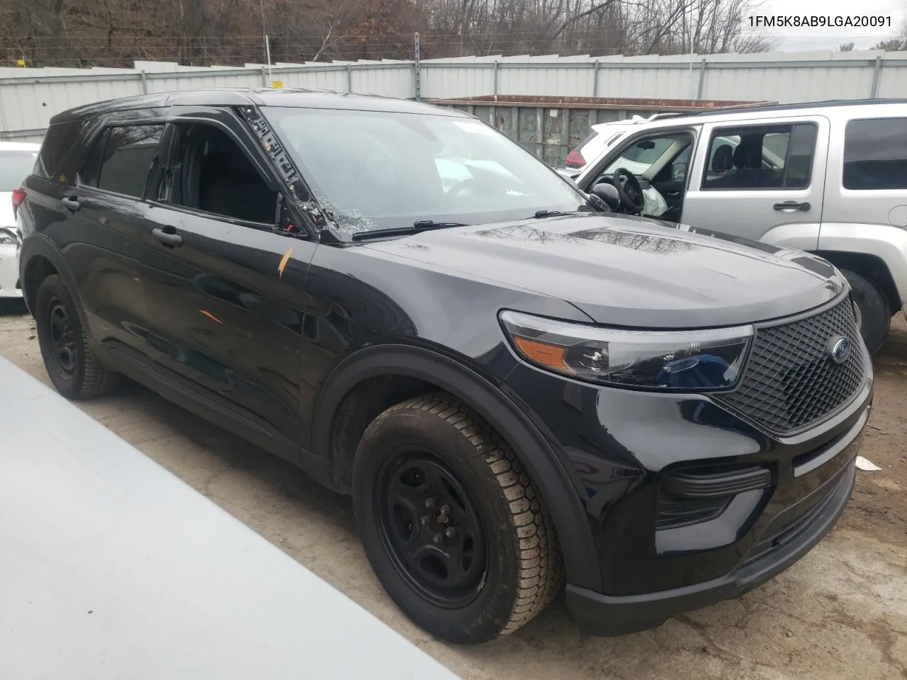 2020 Ford Explorer Police Interceptor VIN: 1FM5K8AB9LGA20091 Lot: 40964284